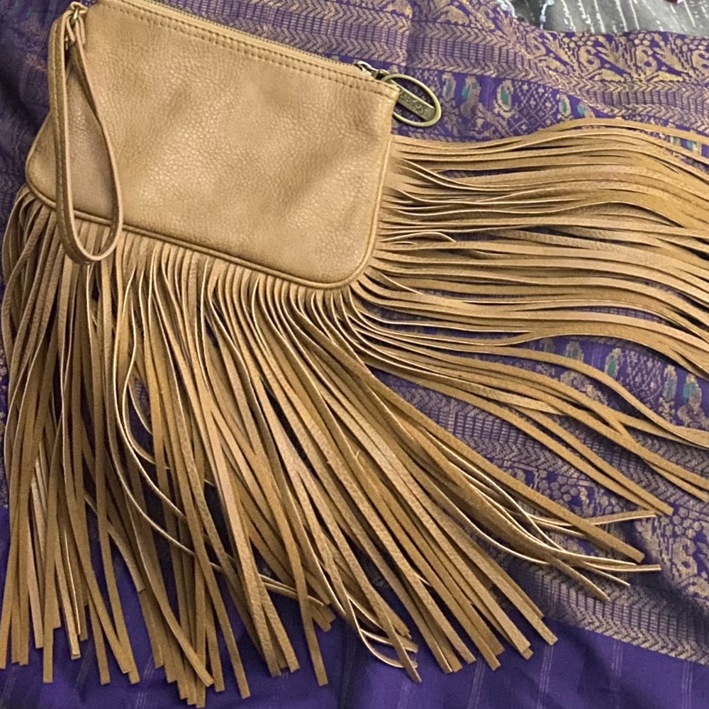 Long, Fringed, Boho Wristlet